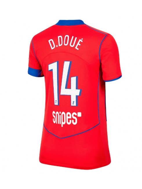 Ženski Nogometna dresi replika Paris Saint-Germain Desire Doue #14 Tretji 2025-26 Kratek rokav Ženski Nogometna dresi replika Paris Saint-Germain Desire Doue #14 Tretji 2025-26 Kratek rokav